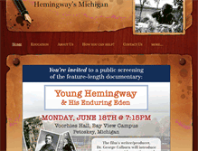 Tablet Screenshot of hemingwaysmichigan.com